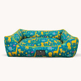 Summer Washable Printed Lounger Bed for Dogs & Cats (Forest Kin)